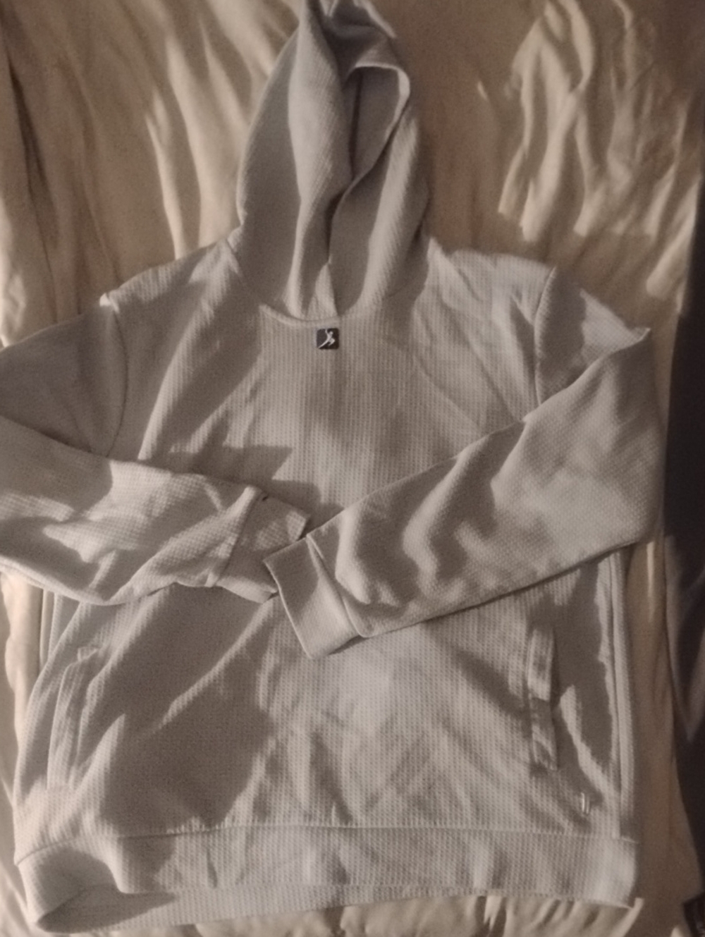Frye Light Gray Waffle Hoodie